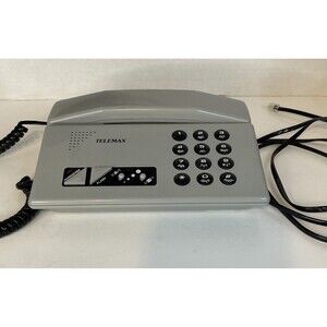 Telemax Desk Speaker Phone   Pushbutton Hands Free Button Volume Control & Cord